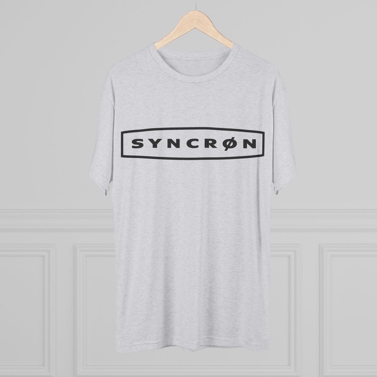 Syncron Logo Tee — Minimalist Vintage Surf-Inspired Crew T-Shirt