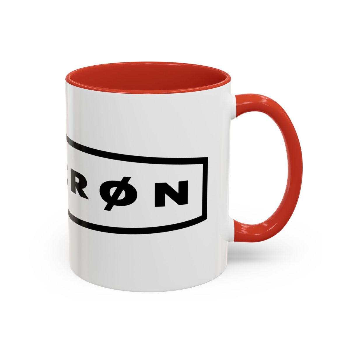 SYNCRØN Logo Accent Coffee Mug — Black-Trim Ceramic 11oz
