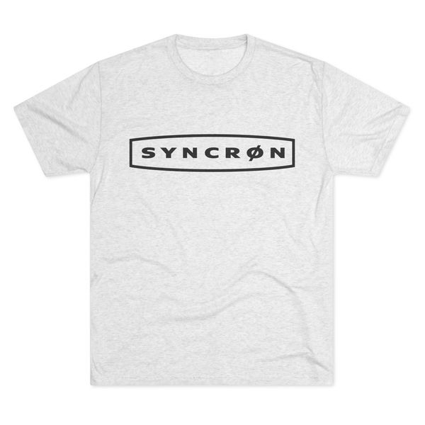 Syncron Logo Tee — Minimalist Vintage Surf-Inspired Crew T-Shirt